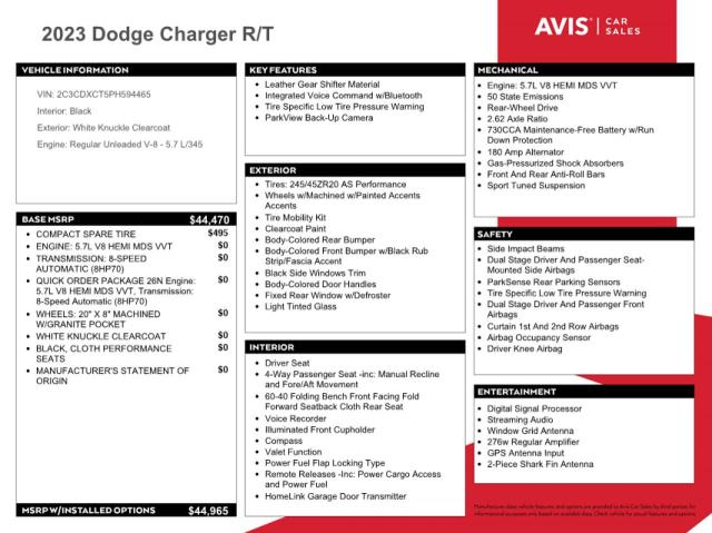 Photo 12 from auction – 2023 DODGE CHARGER R/ with VIN 2C3CDXCT5PH594465