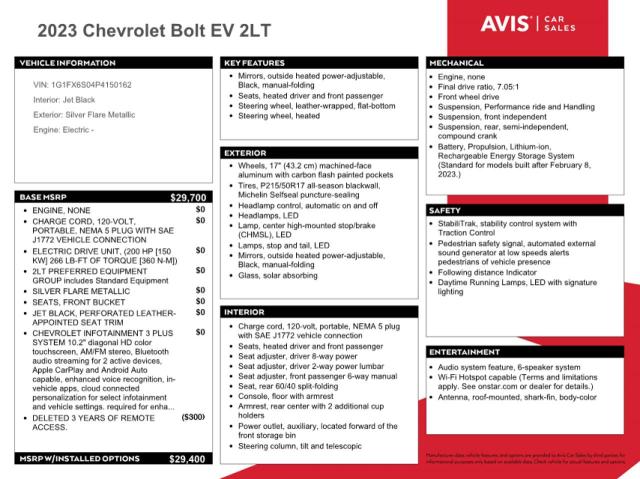 Photo 13 from auction – 2023 CHEVROLET BOLT EV 2L with VIN 1G1FX6S04P4150162