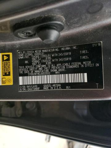 Photo 14 from auction – 2018 TOYOTA HIGHLANDER with VIN 5TDDZRFH6JS833552