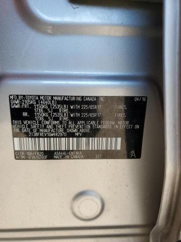 Photo 14 from auction – 2016 TOYOTA RAV4 LE with VIN 2T3BFREV1GW482970