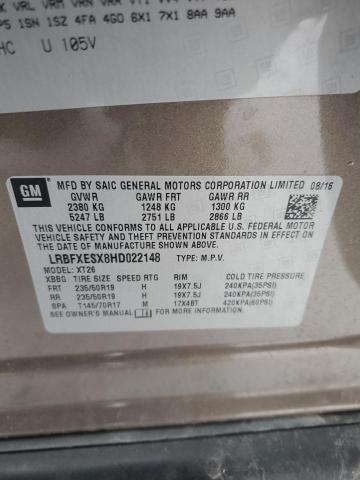 Photo 14 from auction – 2017 BUICK ENVISION P with VIN LRBFXESX8HD022148