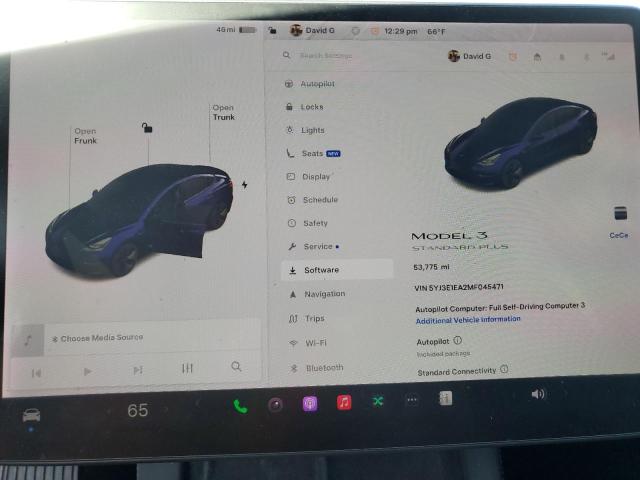 Photo 9 from auction – 2021 TESLA MODEL 3 with VIN 5YJ3E1EA2MF045471