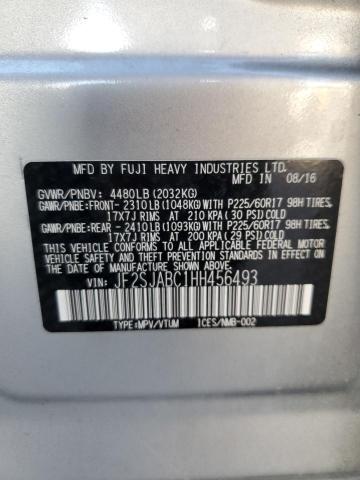 Photo 14 from auction – 2017 SUBARU FORESTER 2 with VIN JF2SJABC1HH456493