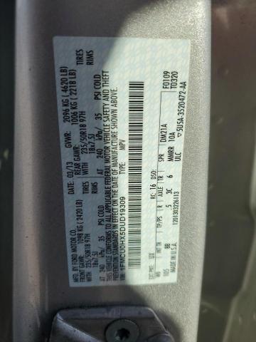 Photo 14 from auction – 2013 FORD ESCAPE SEL with VIN 1FMCU0HX5DUD19309