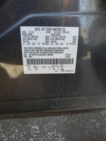 Photo 14 from auction – 2016 FORD EDGE SEL with VIN 2FMPK3J90GBC19696