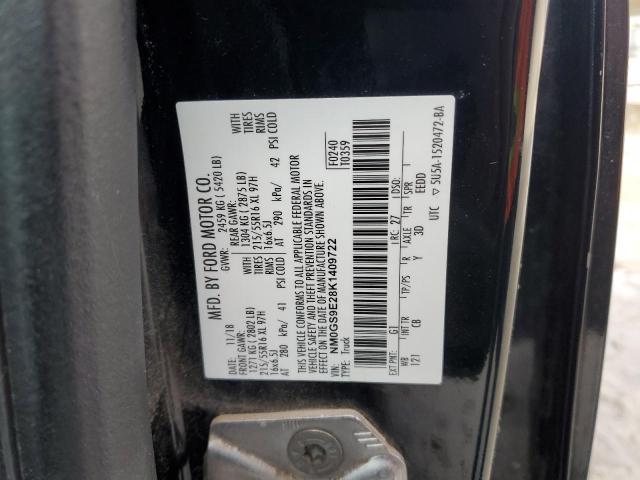 Photo 14 from auction – 2019 FORD TRANSIT CO with VIN NM0GS9E28K1409722