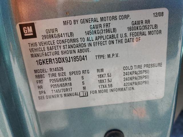 Photo 14 from auction – 2009 GMC ACADIA SLE with VIN 1GKER13DX9J185041