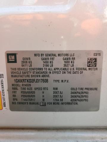 Photo 14 from auction – 2015 GMC ACADIA DEN with VIN 1GKKRTKD2FJ317608