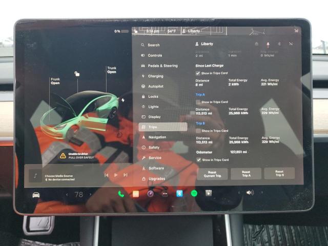 Photo 9 from auction – 2020 TESLA MODEL 3 with VIN 5YJ3E1EA0LF739932