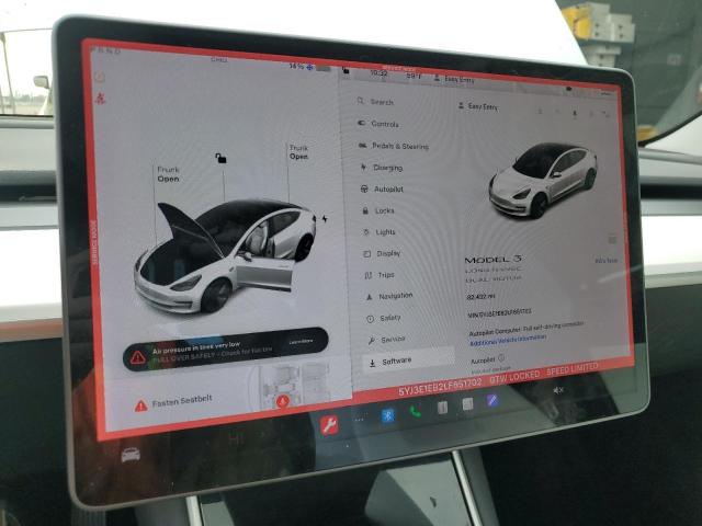 Photo 9 from auction – 2020 TESLA MODEL 3 with VIN 5YJ3E1EB2LF651702