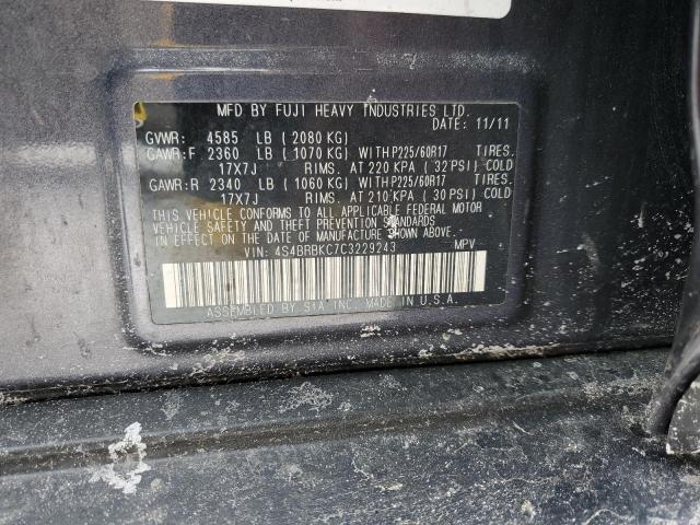Снимка 14 от търг – 2012 SUBARU OUTBACK 2. с VIN 4S4BRBKC7C3229243