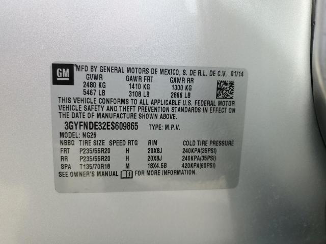 Photo 14 from auction – 2014 CADILLAC SRX PREMIU with VIN 3GYFNDE32ES609865