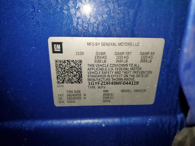 Photo 14 from auction – 2021 CADILLAC XT4 PREMIU with VIN 1GYFZDR49MF044119