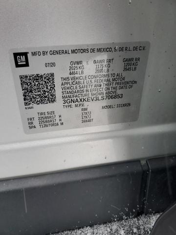 Photo 14 from auction – 2020 CHEVROLET EQUINOX LT with VIN 3GNAXKEV3LS706853