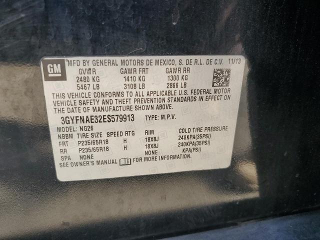 Photo 14 from auction – 2014 CADILLAC SRX with VIN 3GYFNAE32ES579913