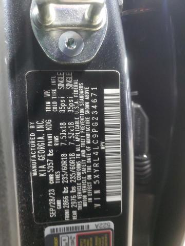 Photo 14 from auction – 2023 KIA SORENTO S with VIN 5XYRL4LC9PG234671
