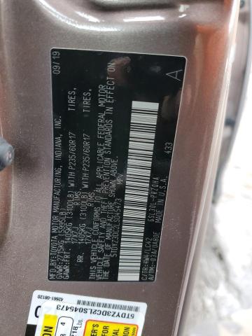 Photo 14 from auction – 2020 TOYOTA SIENNA XLE with VIN 5TDYZ3DC2LS045473