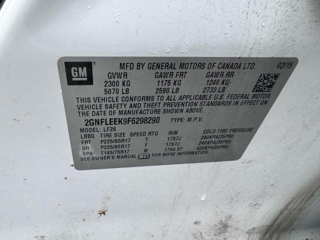 Zdjęcie 10 z aukcji – 2015 CHEVROLET EQUINOX LS z VIN 2GNFLEEK9F6298290