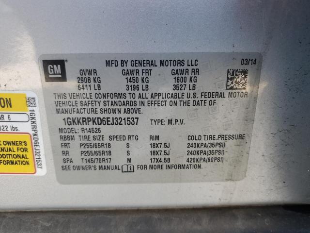 Photo 14 from auction – 2014 GMC ACADIA SLE with VIN 1GKKRPKD6EJ321537