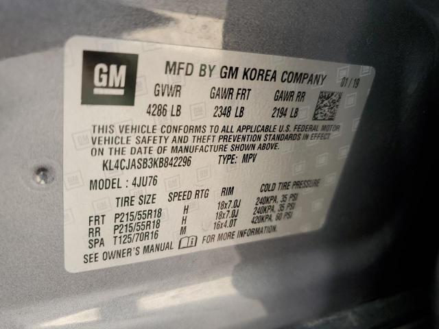 Снимка 14 от търг – 2019 BUICK ENCORE PRE с VIN KL4CJASB3KB842296
