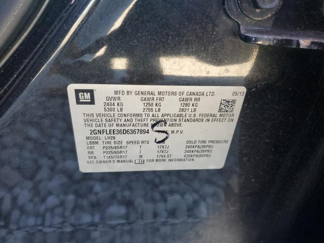 Photo 14 from auction – 2013 CHEVROLET EQUINOX LT with VIN 2GNFLEE36D6367894