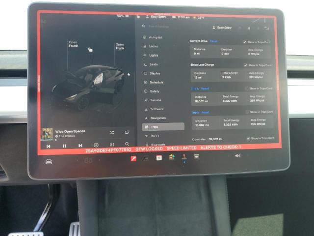 Фото 9 с аукциона – 2023 TESLA MODEL Y с VIN 7SAYGDEF4PF977952