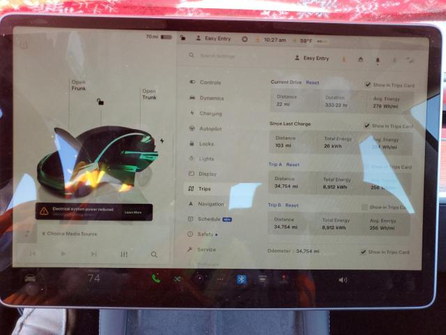 Photo 9 from auction – 2022 TESLA MODEL 3 with VIN 5YJ3E1EA3NF322341