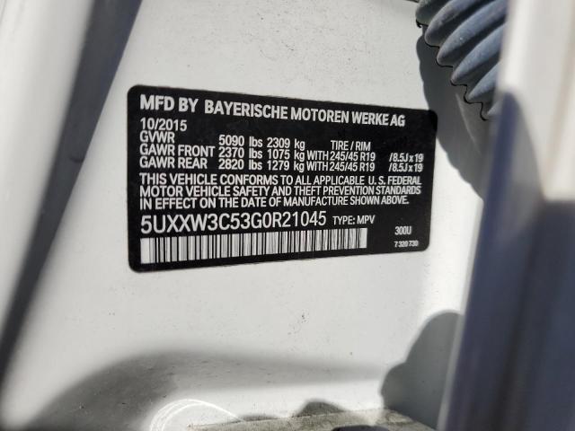 Photo 14 from auction – 2016 BMW X4 XDRIVE2 with VIN 5UXXW3C53G0R21045