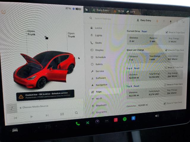 Photo 9 from auction – 2021 TESLA MODEL Y with VIN 5YJYGDEE0MF175835