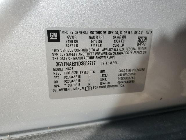 Photo 14 from auction – 2013 CADILLAC SRX with VIN 3GYFNAE31DS552717