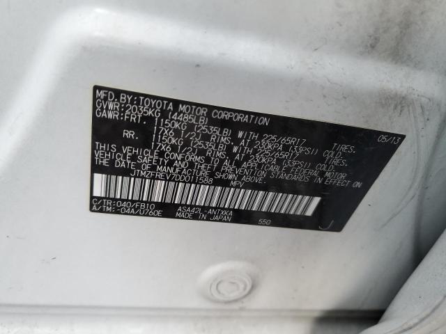 Photo 14 from auction – 2013 TOYOTA RAV4 LE with VIN JTMZFREV7DD011588