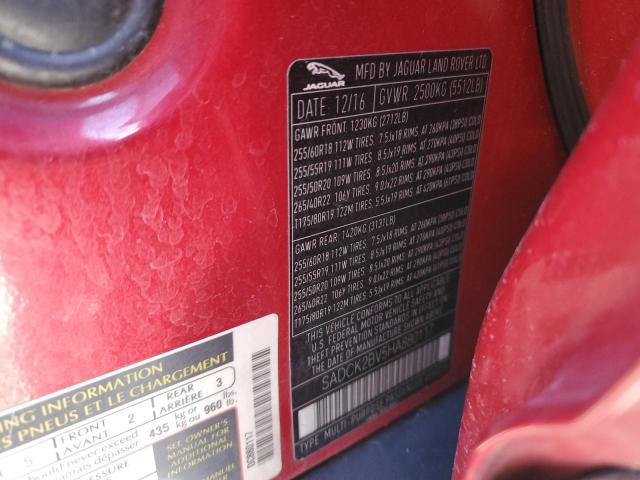 Photo 14 from auction – 2017 JAGUAR F-PACE PRE with VIN SADCK2BV5HA880117