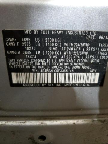 Photo 14 from auction – 2015 SUBARU OUTBACK 2. with VIN 4S4BSALC5F3355148