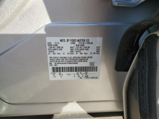 Photo 14 from auction – 2017 FORD EDGE SE with VIN 2FMPK4G97HBB29895