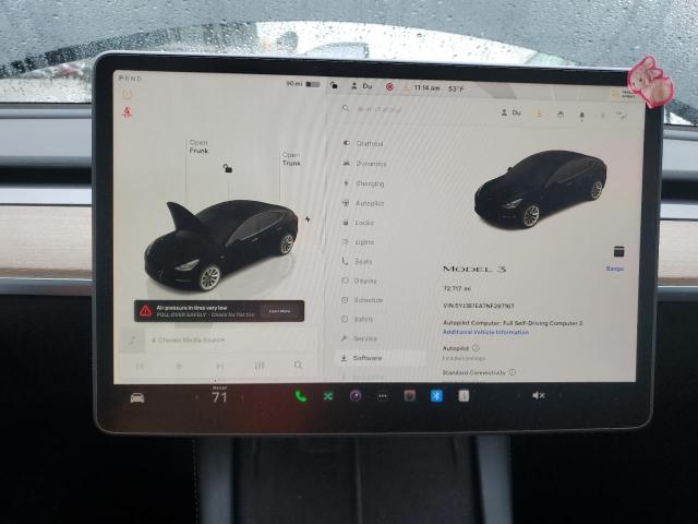 Photo 9 from auction – 2022 TESLA MODEL 3 with VIN 5YJ3E1EA7NF297167