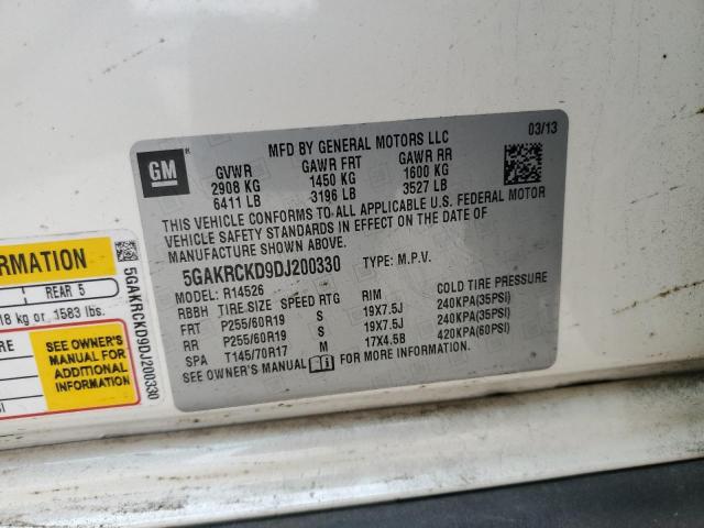 Photo 14 from auction – 2013 BUICK ENCLAVE with VIN 5GAKRCKD9DJ200330