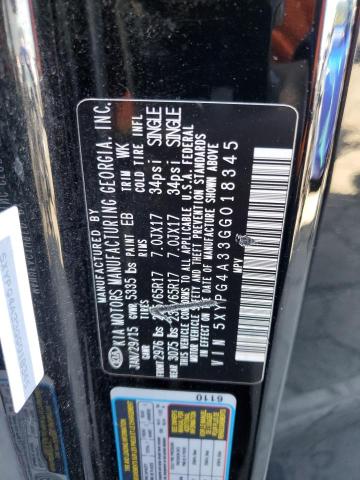 Photo 14 from auction – 2016 KIA SORENTO LX with VIN 5XYPG4A33GG018345