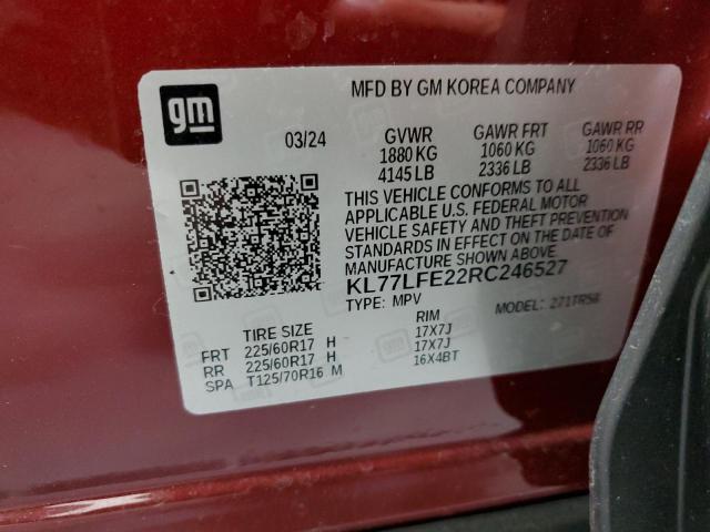 Photo 14 from auction – 2024 CHEVROLET TRAX LS with VIN KL77LFE22RC246527