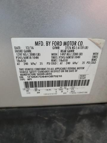 Photo 14 from auction – 2017 FORD EXPLORER X with VIN 1FM5K7D84HGB70210