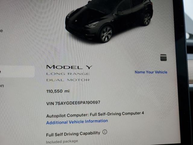 صورة رقم 9 من المزاد - 2023 TESLA MODEL Y مع VIN 7SAYGDEE6PA190697