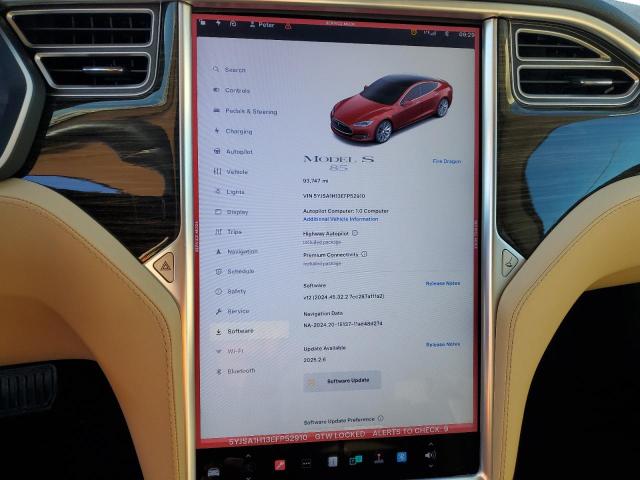 Photo 9 from auction – 2014 TESLA MODEL S with VIN 5YJSA1H13EFP52910