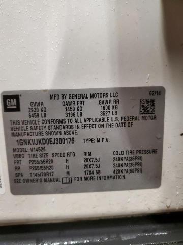 Photo 14 from auction – 2014 CHEVROLET TRAVERSE L with VIN 1GNKVJKD0EJ300176