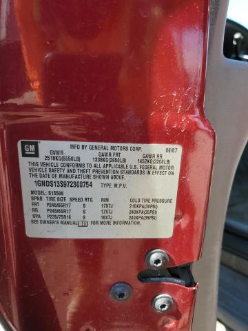 Photo 14 from auction – 2007 CHEVROLET TRAILBLAZE with VIN 1GNDS13S972300754