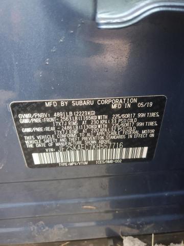 Photo 14 from auction – 2019 SUBARU FORESTER P with VIN JF2SKAEC7KH557716