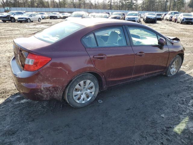 Photo 3 from auction – 2012 HONDA CIVIC LX with VIN 19XFB2F54CE365571