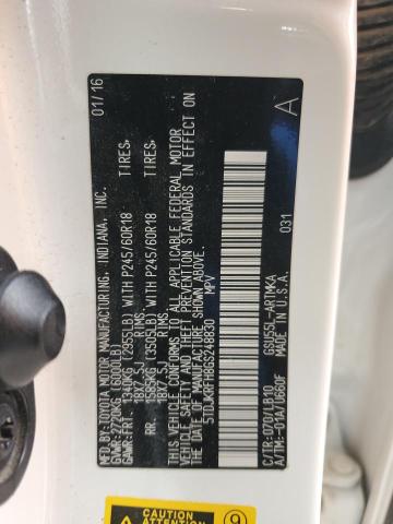 Zdjęcie 14 z aukcji – 2016 TOYOTA HIGHLANDER z VIN 5TDJKRFH8GS248830