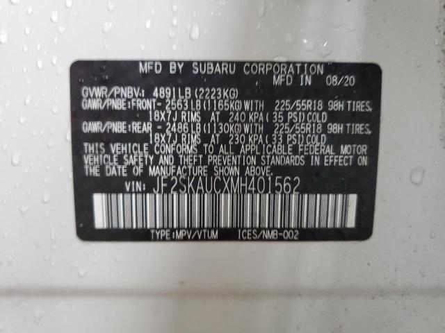 Photo 14 from auction – 2021 SUBARU FORESTER L with VIN JF2SKAUCXMH401562