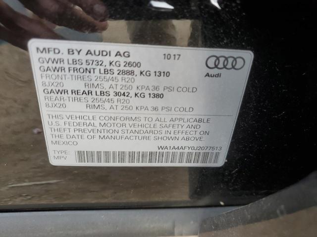 Photo 14 from auction – 2018 AUDI SQ5 PREMIU with VIN WA1A4AFY0J2077513