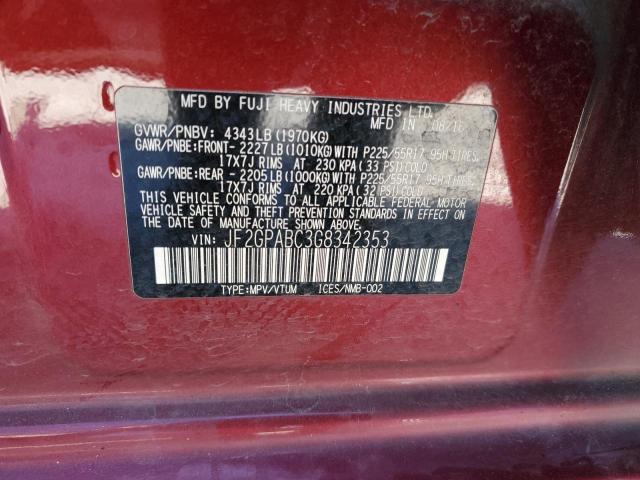 Photo 14 from auction – 2016 SUBARU CROSSTREK with VIN JF2GPABC3G8342353