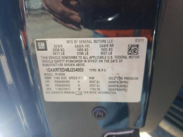 Photo 14 from auction – 2011 GMC ACADIA DEN with VIN 1GKKRTED4BJ294869